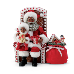 Department 56 Possible Dreams African American Santa Gingerbread Chair 6010900