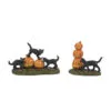 Department 56 Halloween Village Scary Cats And Pumpkins Figure 6012285