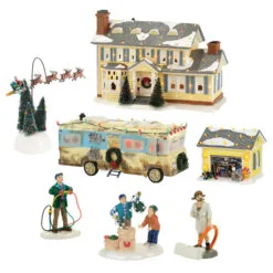 Department 56 7 Piece Christmas Vacation Village Set