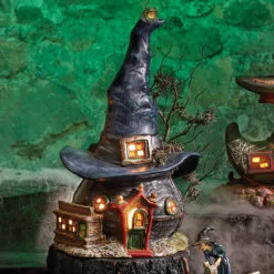 Department 56 Snow Village HalloweenToads & Frogs Witchcraft Haunt Building 4036591