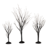 Department 56 Halloween Village Accessories Set Of 3 Black Bare Branch Trees 4033851