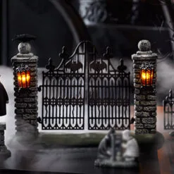 Department 56 Snow Village Halloween Spooky Wrought Iron Gate 4047599
