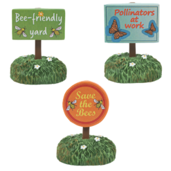 Department 56 Halloween Village Set Of 3 Bee Friendly Signs 6010461