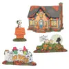 Department 56 Peanuts Halloween Village Trick Or Treat Lane Village Set 6007640
