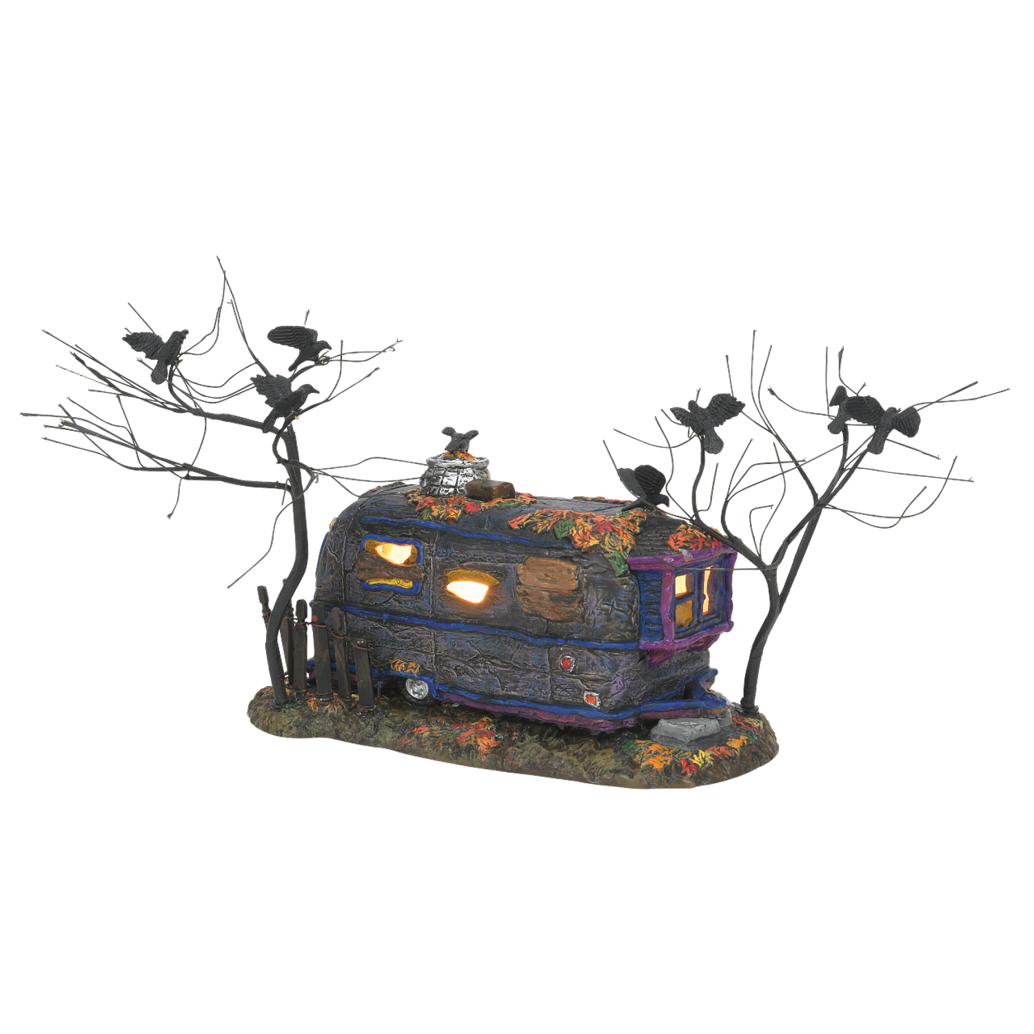 Department 56 Snow Village Halloween Cackling Crow Caravan 6007791 3 Department 56 Snow Village Halloween Cackling Crow Caravan 6007791 - Image 3
