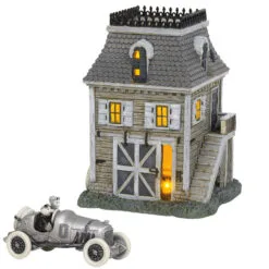 Department 56 Addams Family Midyear Set Carriage House And Thrill Seeking With Fester 2 Piece Set 6004825SET