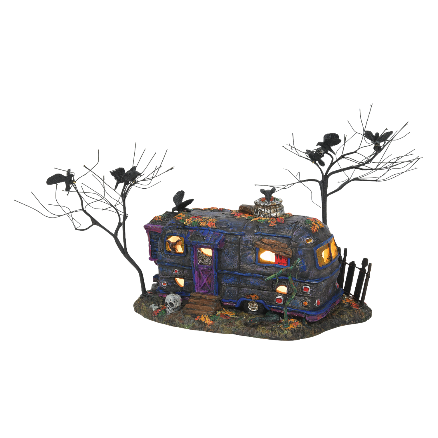 Department 56 Snow Village Halloween Cackling Crow Caravan 6007791 2 Department 56 Snow Village Halloween Cackling Crow Caravan 6007791 - Image 2